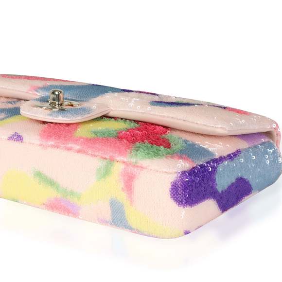 Chanel Multicolor Sequin Camouflage Single Flap Bag - Picture 7 of 8